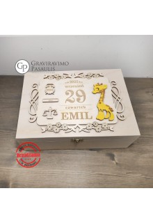 Krikštadėžė - metrika "Emil"
