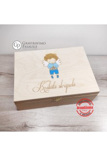 Krikštadėžė - metrika "Krikšto skrynelė" berniukui