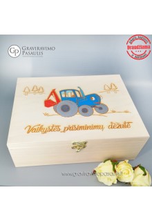 Krikštadėžė - metrika "Traktoriukas"