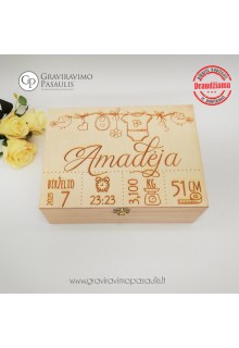 Krikštadėžė - metrika "Amadėja"