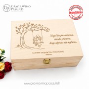 Medinė prisiminimų dėžutė „Sūnui“