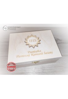 Dėžutė " Pamiątka Pierwszej Komunii Świętej"