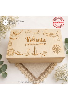 Dėžutė „Kelionių prisiminimų dėžutė“