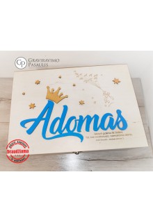 Krikštadėžė - metrika "Mažasis princas"