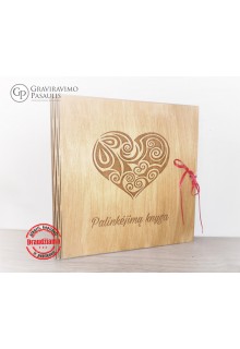 Medinė palinkėjimų knyga " Palinkėjimų knyga "