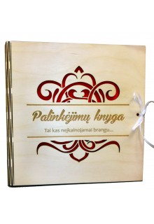 Medinė "Palinkėjimų knyga"