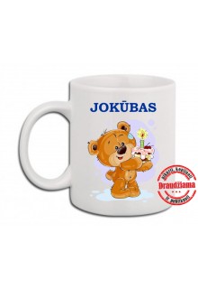 Puodelis "Meškiukas su vardu " 