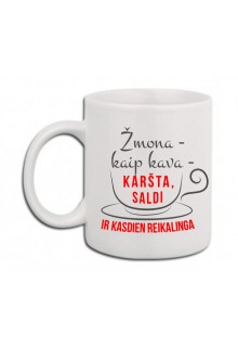 Puodelis "Žmona - kaip kava..." 