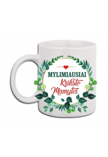 Puodelis "Mylimiausiai Krikšto Mamytei" 