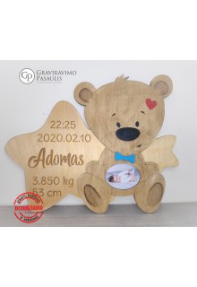 Rėmelis -metrika "Teddy Bear"