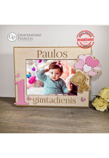 Vardinis nuotraukų rėmelis " Gimtadieninis"