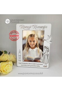 Rėmelis "Pirma Komunija" Mergaitėi 
