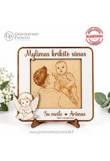 Rėmelis „Mylimas Krikšto sūnus / Mylima Krikšto dukra“