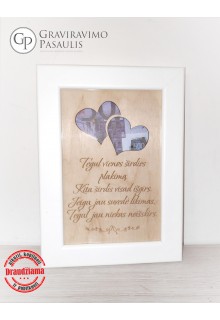 Nuotraukų rėmelis pinigams "Širdis "