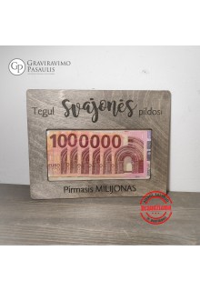 Rėmelis pinigams "Tegul svajonės pildosi"