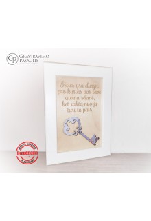Nuotraukų rėmelis pinigams "Raktas"
