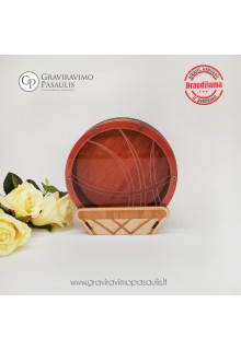 Medinė taupyklė "Krepšinio kamuolys"