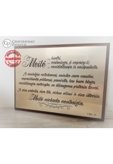 Lentelė "Meilė" 
