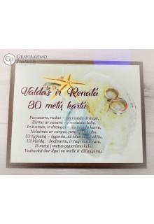 Vardinė lentelė "30 metų kartu" 